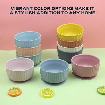 Cat Bowls with Suction Cup 400ml with Silicone Lid — Elevated Silicone Pet Dish with Non-Slip Bottom for Dry Food, Wet Food and Water — Silicone Water Bowl for Small Dog, Rabbit, Kittens (Grafit)