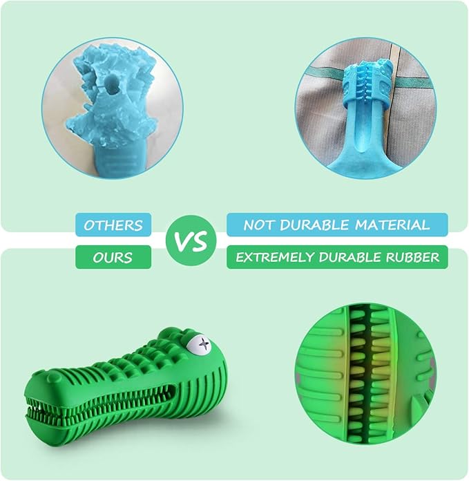 Cutiful Dog Toys for Aggressive Chewers Large Medium Breed, Indestructible Dog Chew Toys, Squeaky Interactive Tough Extremely Durable, Dogs Toothbrush Toys to Keep Them Busy