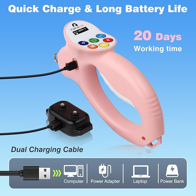 PaiPaitek No-Pull Dog Training Collar with Remote - Automatic Anti-Pull Sensor with 3 Training Modes (Beep/Vibration/Shock) for Effective Leash Training and Behavior Correction