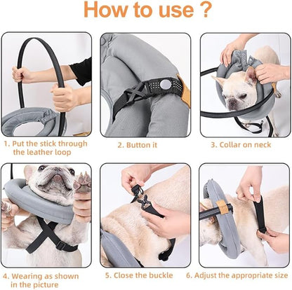 Blind Dog Bumper,Harness Guiding Device for Blind Dog,Pet Anti-Collision Ring for Protective&Build Confidence,Blind Dog Accessories-
