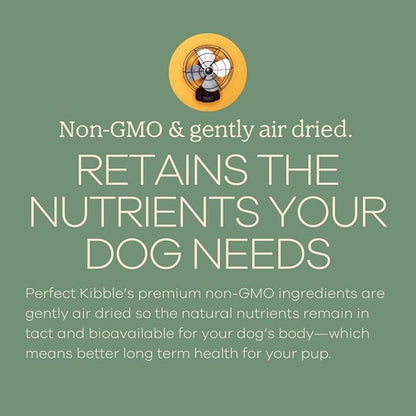 Yumwoof Perfect Kibble Non-GMO Air Dried Dog Food | Improves Allergies & Digestion with Organic Coconut Oil, MCTs & Antioxidants | Vet-Approved Soft Dry Diet | Made in USA (Chicken 14 oz.)