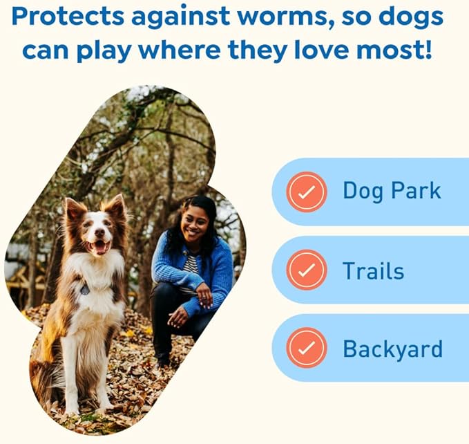 Interceptor Plus Prevention for Heartworm + 4 Other Worms for Dogs 25.1-50 lbs. | 12 Chews, 12-Month Supply