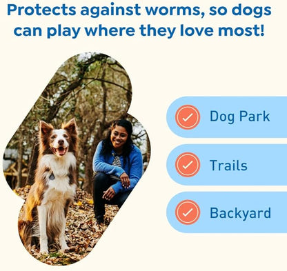 Interceptor Plus Prevention for Heartworm + 4 Other Worms for Dogs 25.1-50 lbs. | 12 Chews, 12-Month Supply
