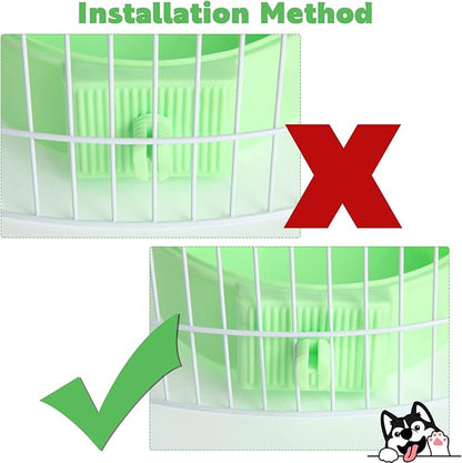 Mimorou 12 Pcs Crate Bowls Bulk Puppy Dog Bowls for Kennel Removable Stainless Steel Crate Water Bowl Kennel Hanging Food Feeders Coop Cup for Cat Puppy Rabbit Birds Ferret Guinea Pigs