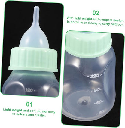 Pet Nursing Bottle Set Squeeze Milk Bottle for Puppies and Kittens Durable and Lightweight Feeding Safe Design for Small Pets