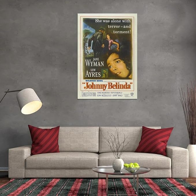 Black Empire Johnny Belinda Movie Jane Wyman Lew Ayres Charles Bickford Agnes Room Decor Wall Art Print 18x24 Poster