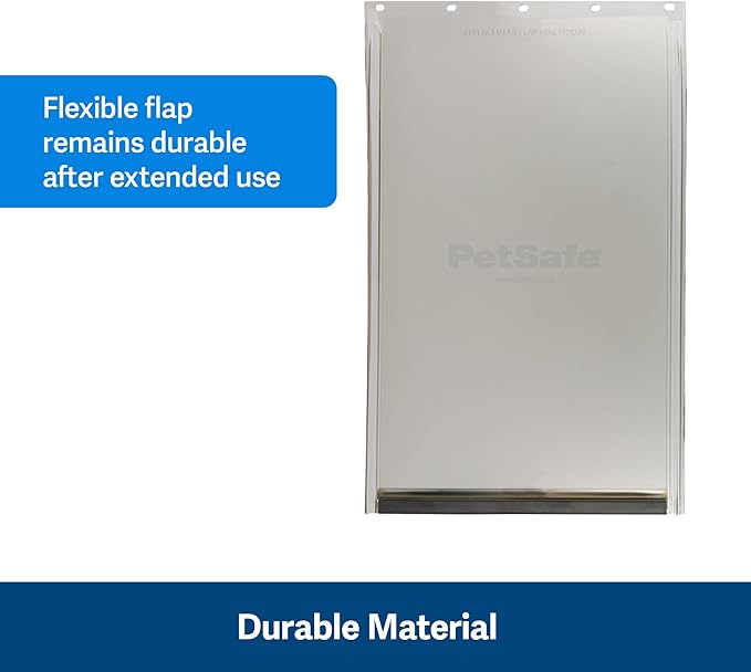 PetSafe Original Replacement Flap - Doggie Door Vinyl Replacement Flap for Sliding Glass Pet Door - Durable & Made with Non-Toxic Materials - 12 7/8" H x 8 1/8" W - Medium