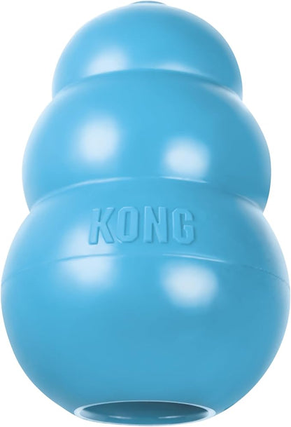 KONG - Puppy Toy - Natural Teething Rubber - Fun to Chew, Chase and Fetch ( Colors May Vary)