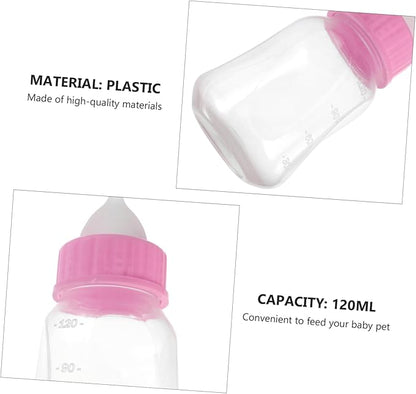 Kisangel 1set Cat and Dog Nursing Bottle Portable Bite-Resistant Pet Feeder Chic Design Lightweight Milk Feeder for Kittens and Puppies Feeding Kit for Small Pets