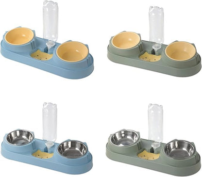 Pet Food Bowl Small Dog Feeder Water Feeding Dog Storage Anti-Skid Dogs Dishware Bowls for Food and Water Automatic