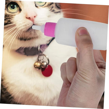 2sets Reusable Cat Feeding Bottles Kitten Milk Feeder Soft and Sturdy Pet Nursing Tool for Kittens and Puppies Easy to Use and Portable Feeding