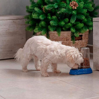 Ferplast Food or Water Dispenser for Dogs and Cats AZIMUT 600 Pet Dispenser Dry Food Feeder Water Feeder 0,6 Liter, Non-Slip Bottom, 12,5 x 19 x h 19,5 cm White