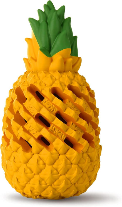 M.C.works Dog Toy for Aggressive Chewers Large Breeds, Indestructible Dog Teeth Clean, Pineapple Tough Treat Dispensing Toys for Large Dogs (Giant)