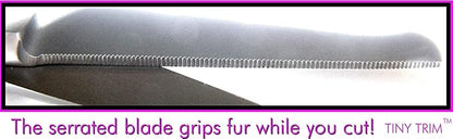 Scaredy Cut NO Buzz Dog Clippers, Tiny Trim Safety Scissor. A Silent Low Noise Pet Grooming Clipper, Right Handed Pink