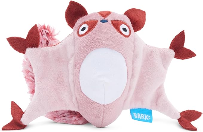 Barkbox Sheila Sugar Glidah Plush Toy for X-Small Dogs – 2-in-1 Squeaky & Crazy Crinkle Fun – Perfect for Fetch, Tug, and Interactive Playtime