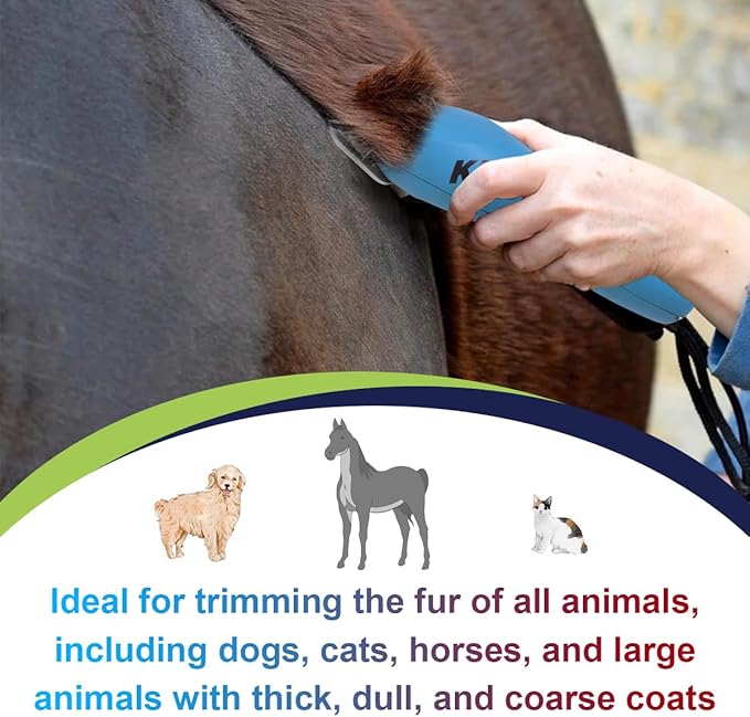 Detachable Pet Dog Grooming Blades-Size 10W Dog Grooming Wide Blade,Cutting Length 1/16" 1.5mm,Compatible with Andi-s,Oster A5,Wahl km10 Clippers