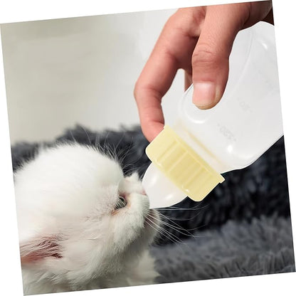 BESPORTBLE Tiny Pet Nursing Bottle Set Dog Bottle Puppy Milk Feeder Soft Nipple Safe for Pets Easy to Clean Portable Milk