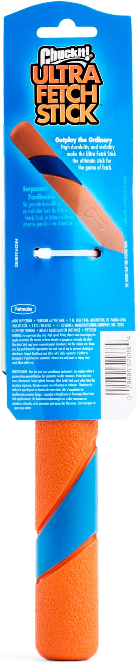 Chuckit! Interactive Dog Toy Ultra Fetch Stick - 12 Inch Outdoor Dog Toy for All Breed Sizes,(Pack of 2)