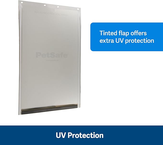 PetSafe Original Replacement Flap - Doggie Door Vinyl Replacement Flap for Sliding Glass Pet Door - Durable & Made with Non-Toxic Materials - 12 7/8" H x 8 1/8" W - Medium