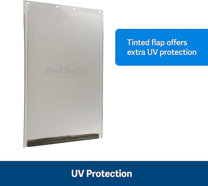 PetSafe Original Replacement Flap - Doggie Door Vinyl Replacement Flap for Sliding Glass Pet Door - Durable & Made with Non-Toxic Materials - 16 7/8" H x 10 1/8" W - Large