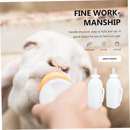 2pcs Calf Milk Bottle for Young Livestock Feeding Durable and Practical Nursing Bottle for Calves Lambs Puppies and Kittens Lightweight Easy to Clean Design