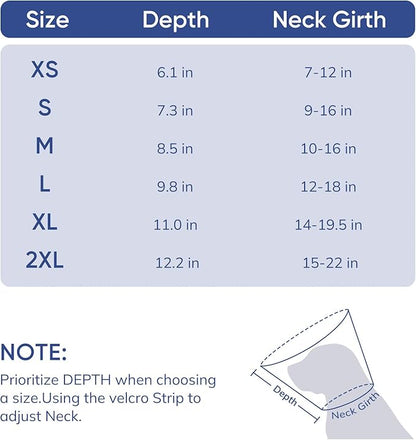 Supet Upgraded Dog Cone with Soft Liner, 20% Lighter Plastic Elizabeth Collar After Surgery to Stop Licking, for Spay Neuter Skin Problems Recovery, for Small Medium Active Large Dogs(Black,S)