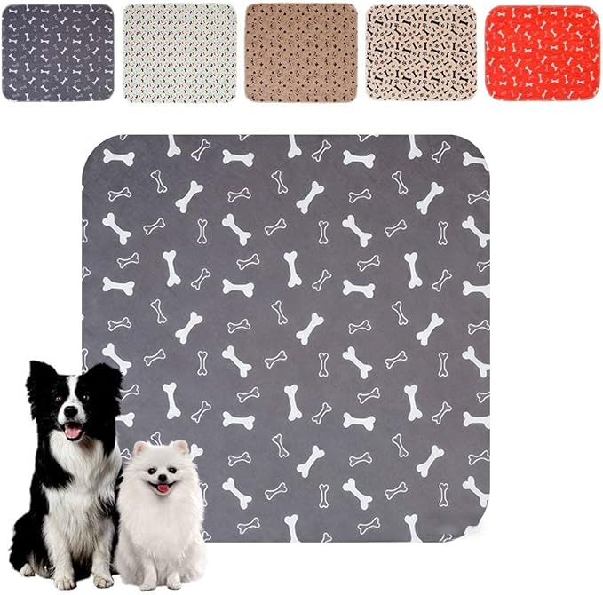 Puppy Pads for Dogs, 2026 New Washable Puppy Pads with Pheromones, Pee Pads for Dogs & Cats, Durable Leak-Proof & Anti-Slip Pet Training Pads for Home & Travel, Reusable (Grey, 31.5" x 35.4")