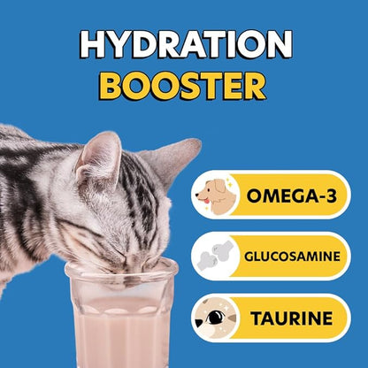 SuperPaw Pet Milk – Lactose-Free Dog & Cat Milk for All Breeds and Ages, Easy to Digest, Liquid Formula for Sensitive Stomachs, Nutrient-Rich – 10 Pack (60.87oz)