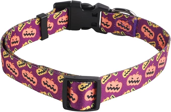 QQPETS Adjustable Soft Dog Collar: Print Flower Pink Multicolor Cute Patterns for XS Small Medium Large Pet Girl Boy Puppy Walking Running Training