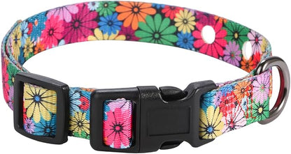 Rhea Rose 3/4 Inch Replacement Collar Strap Shock Collar with 2 Holes, Compatible with Nearly All Brands and Models of Underground Electric Dog Fences and Training Collars, Floral Pattern
