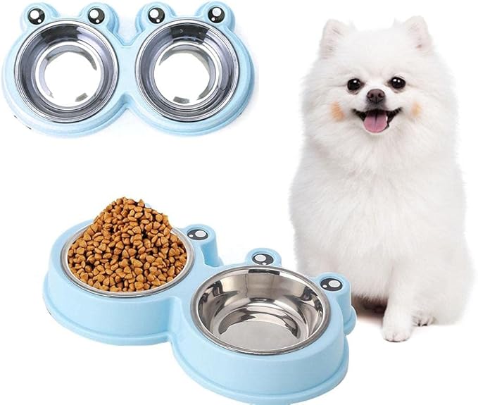 Dog Bowls Cat Bowls Pet Bowls Dog Food Water Feeder Stainless Steel Pet Drinking Dish Feeder Cat Puppy Feeding Supplies Dog Accessories Pink