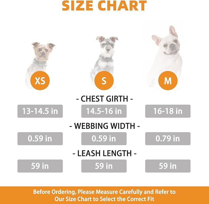 KOOLTAIL Small Dog Harness and Leash Set, Cute Puppy Harness, Step in No Pull Soft Mesh Pet Vest Harness Collar for Small Size Dogs Cats Boy Girl, Plaid Dog Halters for Outdoor Walking, Beige S