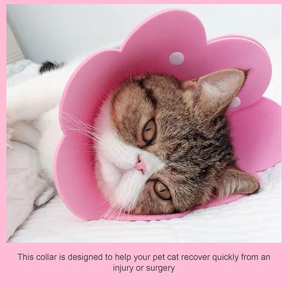 Cat Recovery Collar, Cat Recovery Collar Protective Cone Licking Neck Cone Kitten Pet Eva -Scratch