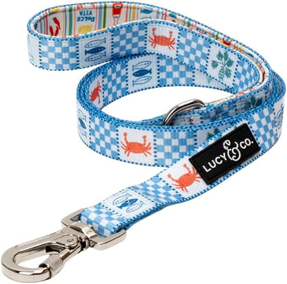 Lucy & Co. Sunny in Sicily Dog Leash, Durable Matching Dog Lead with Heavy Duty Hardware, Large