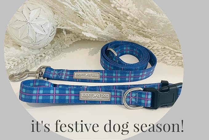 Lucky Love Dog - Adjustable Dog Collar and Leash Set with Easy Click Buckle for Small Dogs, Durable, & Comfortable Collar for Male & Female Dogs, Puppies & Adult Ones - Scotty Combo, Small