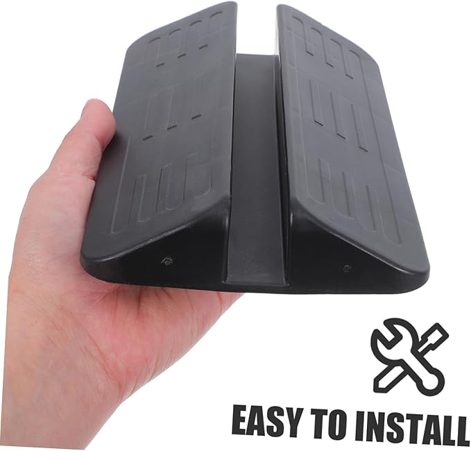 Ramps for Doorways Baby Gate Pedal Plastic Triangle Pet Gate Reinforcement Accessories Door Ramp Height Gap Transition Pet Gate Black