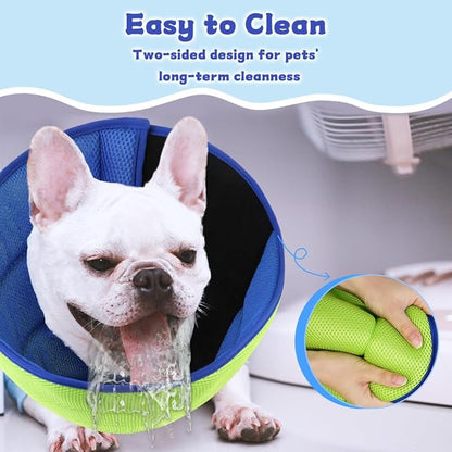Soft Dog Cone Collar After Surgery Alternative for Dogs to Stop Licking, Comfort Collars for Large/Medium/Small Pet/Cat, Comfortable Elizabethan Neuter Recovery E Cones of Shame Neck & Head Ecollars