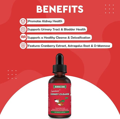 WONDER PAWS Kidney Cleanse Drops Plus Milk Thistle Drops - for Dog Urinary Tract, Kidney, Liver Health & Overall Wellness – Kidney Cleanse 2 Ounces - Milk Thistle 2 Ounces