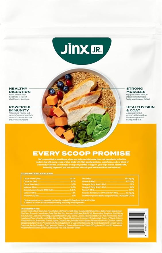 Jinx Premium Dry Dog Food Bundle for Puppies - 4lb Puppy Kibble (2 Pack)