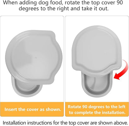Kenond 9.5L Gravity Large Dog Feeder, Automatic Dog Food Dispenser, Suitable for Indoor/Outdoor
