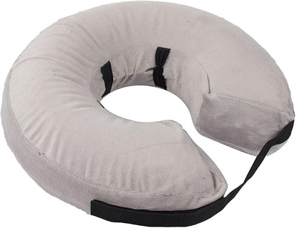 Inflatable Dog Neck Collar PVC Soft Warm Comfortable Protective Recovery Cone for Post Surgery Skin Itching Pets (Gray)