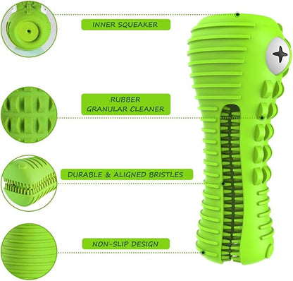 Cutiful Dog Toys for Aggressive Chewers Large Medium Breed, Indestructible Dog Toothbrush Chew Toys, Squeaky Interactive Tough Extremely Durable, Dogs Toys to Keep Them Busy