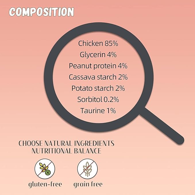 Pawmate Dog Treats Chicken Jerky Tenders, Healthy Human Grade Chicken w/Taurine Rawhide-Free Grain-Free, High Protein Training Reward Treats Snacks for Small Medium Large Breed, 12 Counts, 10.6 oz