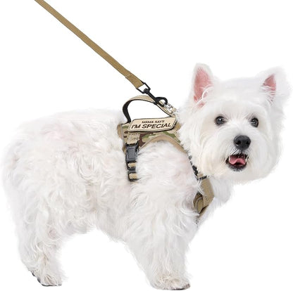 Tactical Dog Harness for Small Dog - Reflective Puppy Pet Vest No Pull Military Service Dog Vest with Vertical Handle XS Dog Harness for Outdoor Training