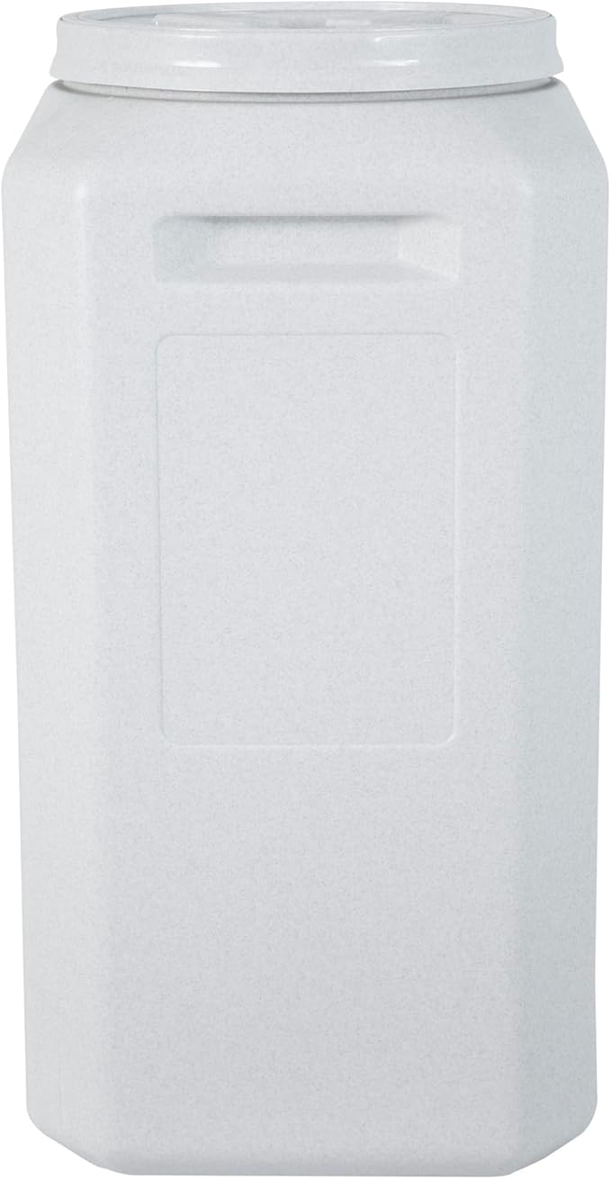 Vittles Vault Traditional Pet Food Storage Container For Dog Kibbles/Bird Seed/Oatmeal/Rice/Flour/Cereal, BPA Free Plastic, Sealed Airtight For Cat Food, Up To 80 lb, Made in USA, With Scoop, Gray