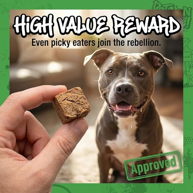 Freeze Dried Bison Liver for Dogs & Cats – Single Ingredient Dog Treats – USA Sourced & Made – High Protein, All Natural, Grain Free – Raw Freeze-Dried Training Treats (3oz)