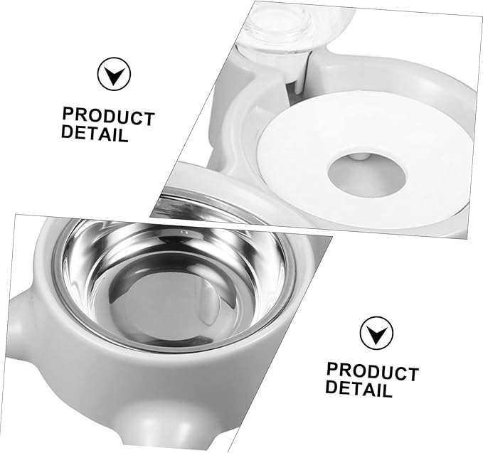 ORFOFE Stainless Steel Dog Bowl Insulated Automatic Water Dispenser Pet Feeder Pet Supplies