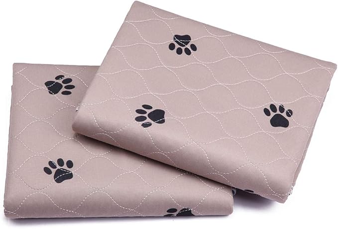 Washable Dog Pee Pads with Puppy Grooming Gloves,Puppy Pads,Reusable Pet Training Pads,Large Dog Pee Pad,Waterproof Pet Pads for Dog Bed Mat,Super Absorbing Whelping Pads