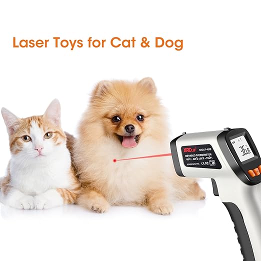 Infrared Thermometer, Laser Temperature Gun for Cooking, Non Contact Temp Gauge, Adjustable Emissivity IR Thermometer Heat Temperature Reader Gun -58 to 788℉, -50 to 420℃(Not for Human)
