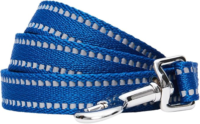 Blueberry Pet Essentials Reflective Dog Collar & Leash Set, Adjustable for Small Dogs | Safe Walking Gear for Pet Parents, Puppy Training & Daily Use SmallDogs, Navy